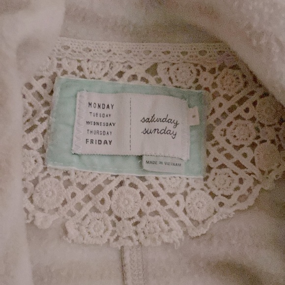 Saturday Sunday | Anthropologie | Elise Blanket, Fringed Draped Open Cardigan - Picture 4 of 8